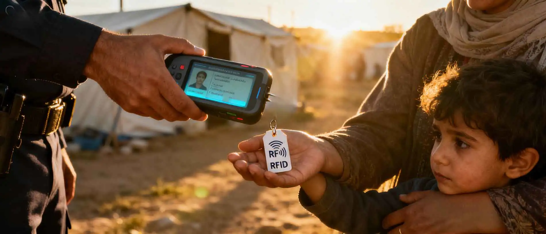 RFID Keyfob Tag, Refugee Identity, Digital Inclusion