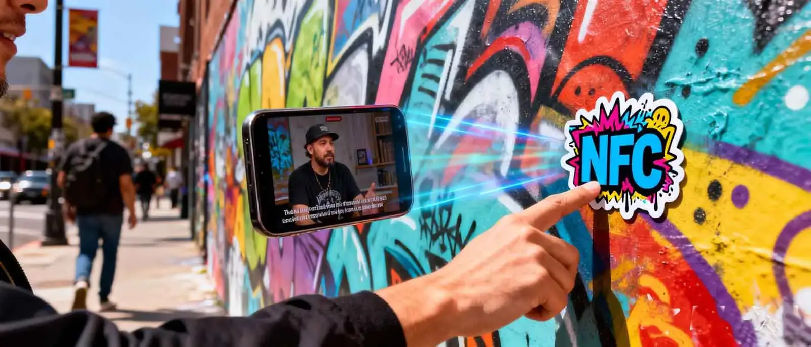 NFC Street Art Transforms Urban Graffiti into Digital Cultural Interactive Platforms-MTOB RFID