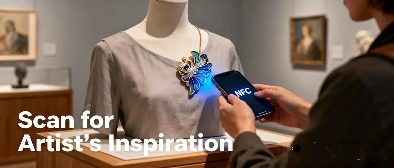 NFC Broochs Creates a Wearable Carrier for Digital Narrative Art-MTOB RFID