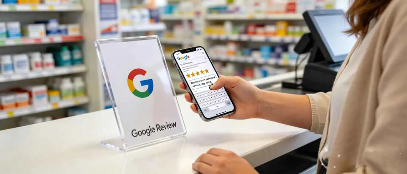 How Google Review Stands Improve Global Reputation for Pharmacy Chains-MTOB RFID