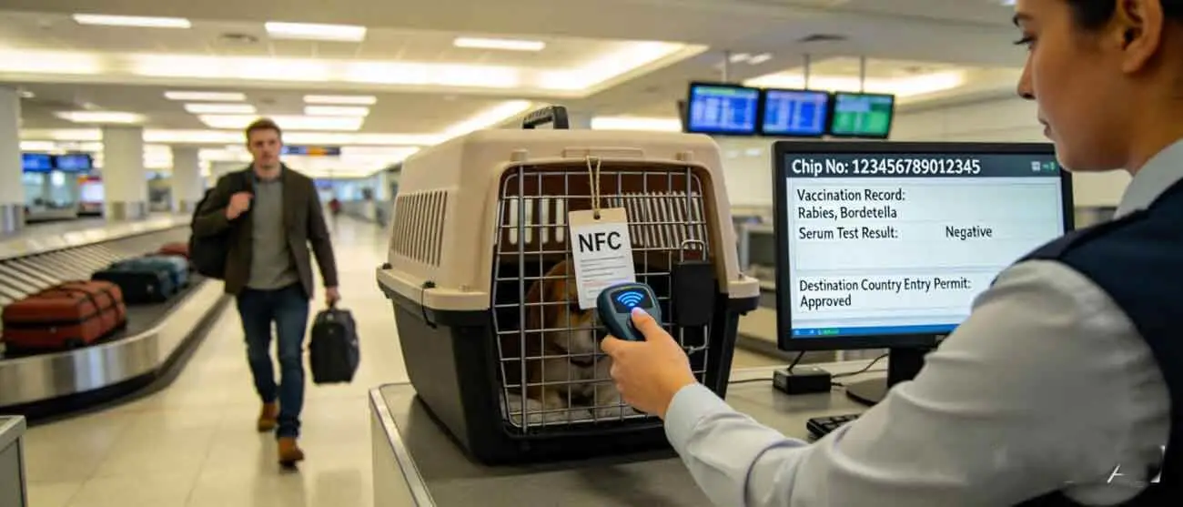 NFC Cards Simplify Health Checks for International Pet Shipping-MTOB RFID