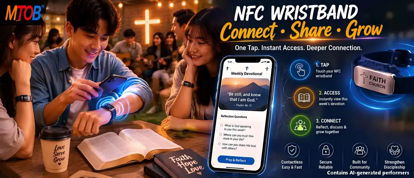 How Custom NFC Bracelets Sustain Global Church Spiritual Communities-MTOB RFID