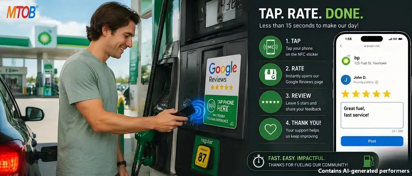 How to Improve Gas Station Retail Reputation With Google Review Tags-MTOB RFID