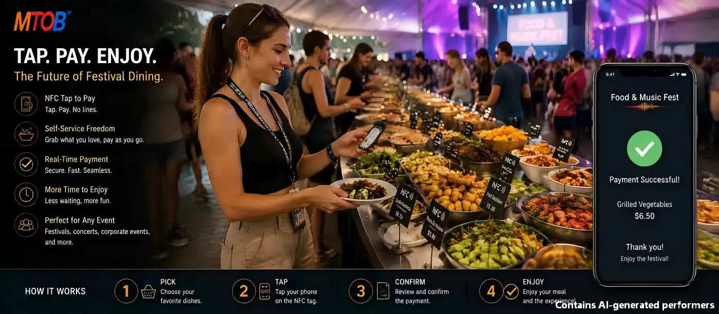 How to Improve Large Event Payment Management With Disposable NFC Tags-MTOB RFID