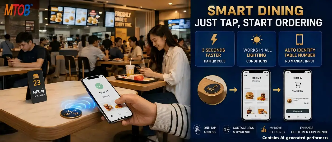 How to Optimize Fast Food Brand Service With Disposable NFC Tags-MTOB RFID