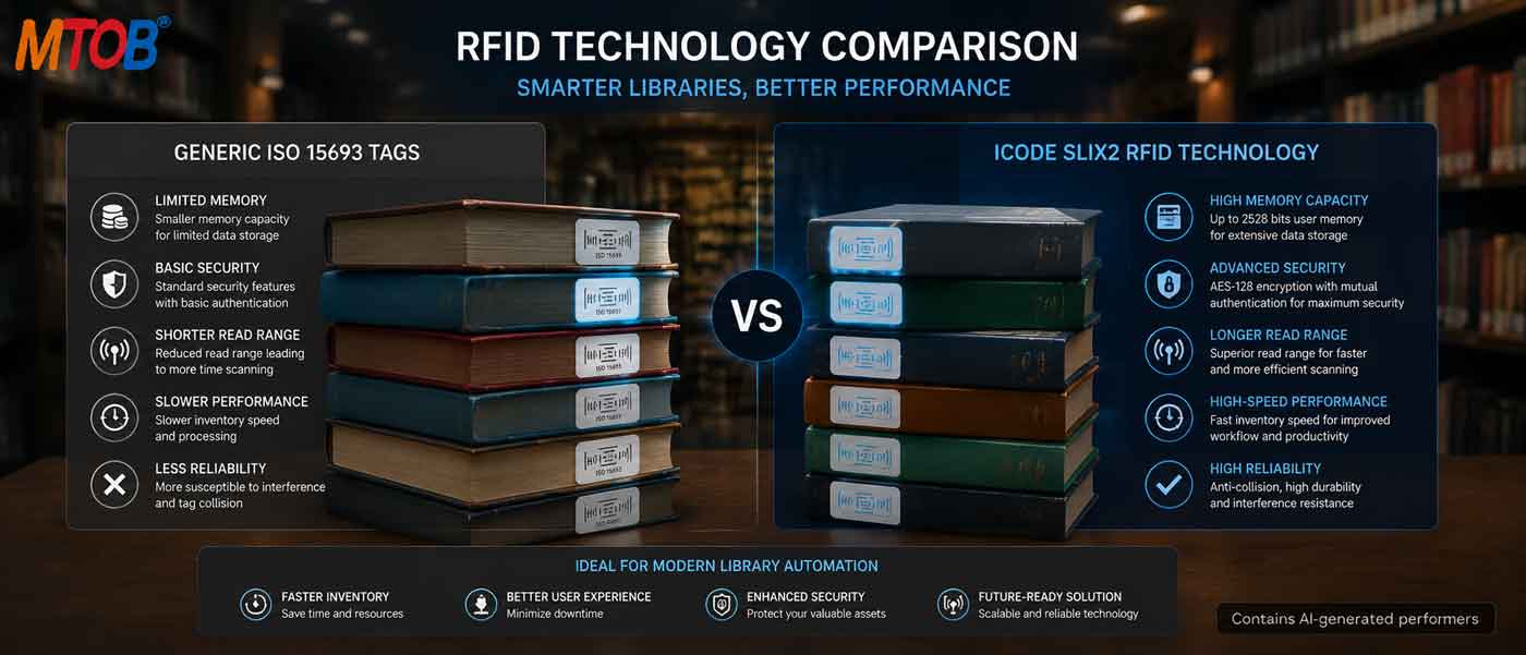 ICODE SLIX2 vs ISO 15693 Tags: Which RFID Solution Is Best for Libraries?-MTOB RFID
