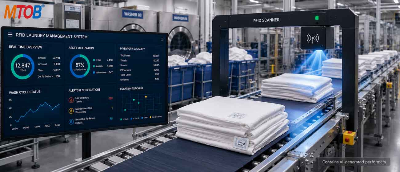 RFID Laundry Tags: 8 Ways Commercial Laundries Increase Efficiency-MTOB RFID