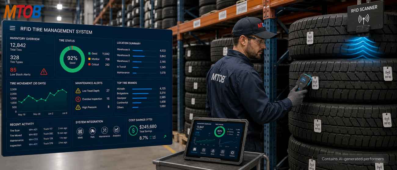 RFID Tire Tags: 10 Proven Ways Fleet Operators Reduce Costs and Improve Tire Lifecycle Management-MTOB RFID