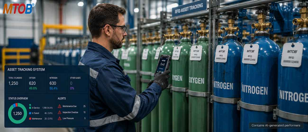 RFID Gas Cylinder Tracking System: How Industrial Gas Suppliers Improve Asset Visibility and Compliance-MTOB RFID