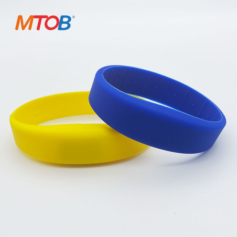 13.56 MHz RFID wristband silicone bracelet MTB-SW001-2