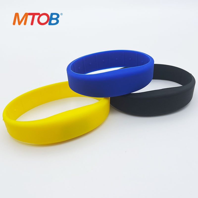 13.56 MHz RFID wristband silicone bracelet MTB-SW001-7