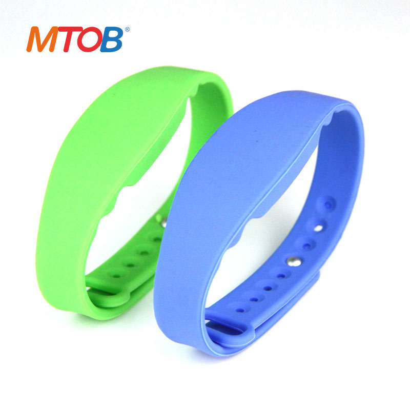 13.56MHz Silicone RFID Bracelet MIFARE Wristbands MTB-SW008