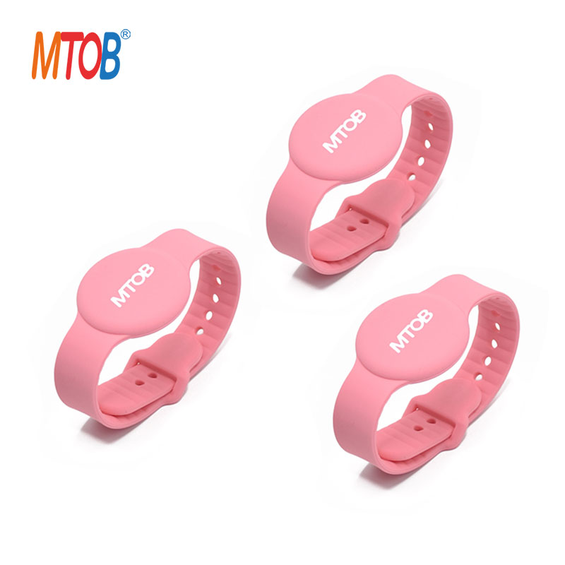 Adjustable MTB-SW017 Silicone RFID Access Control Wristbands for RFID Systems