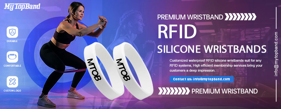Closed Loop RFID NFC Wristband Silicone MIFARE Bracelets-MTOB RFID