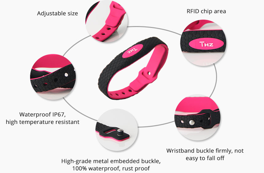 Programmable RFID Wristband HF 13.56MHz Silicone Bracelets-MTOB RFID
