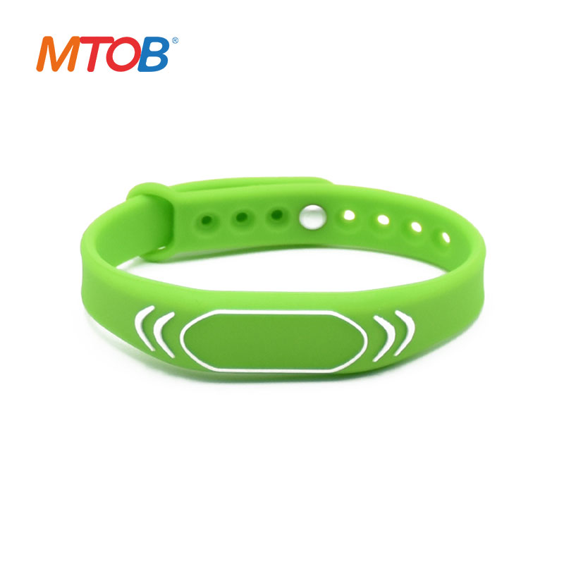 Green RFID Silicone Bracelets MTB-SW003