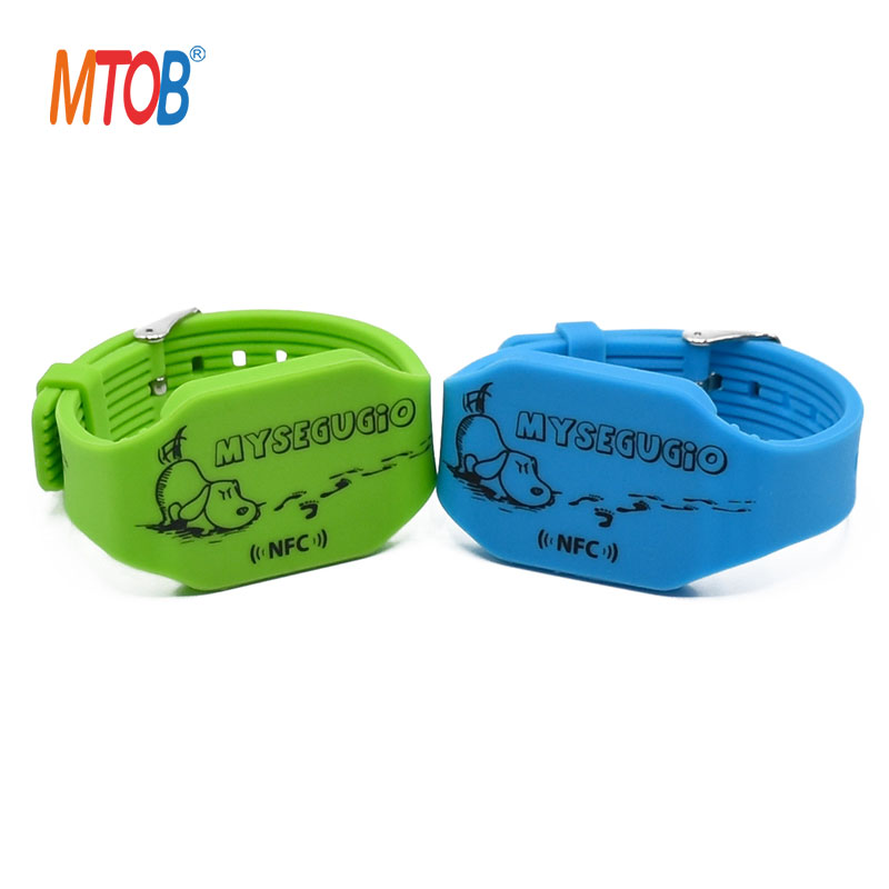 NTAG213 Silicone Bracelet NFC Programmable Wristband MTB-SW019
