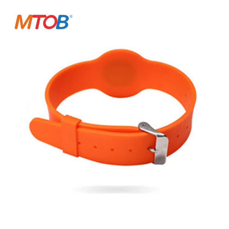Orange RFID Rubber Wristband MTB-SW006A