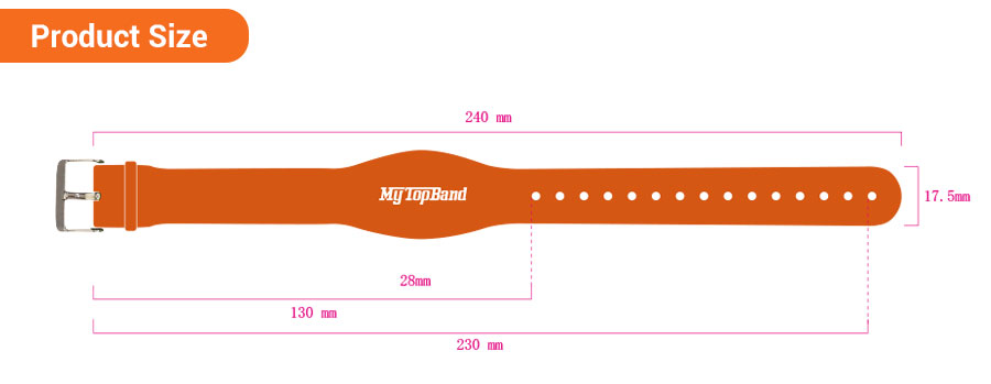 MIFARE Classic 1K S50 Silicone RFID Wristbands for Hotels-MTOB RFID