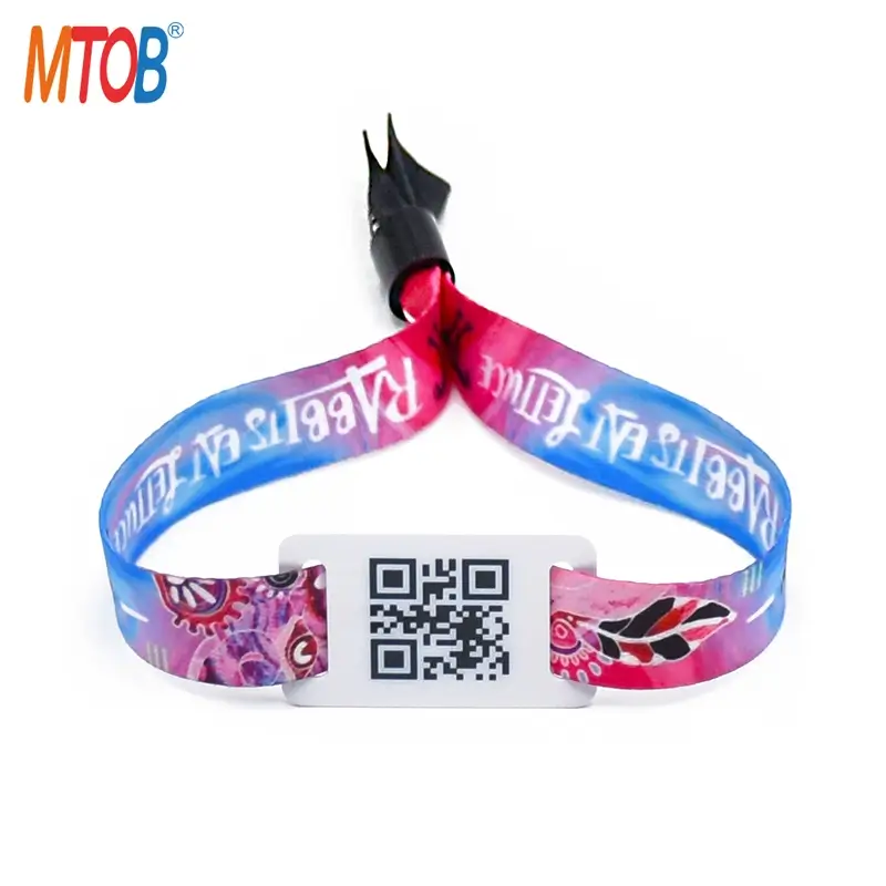 Custom RFID Bracelet with QR Code