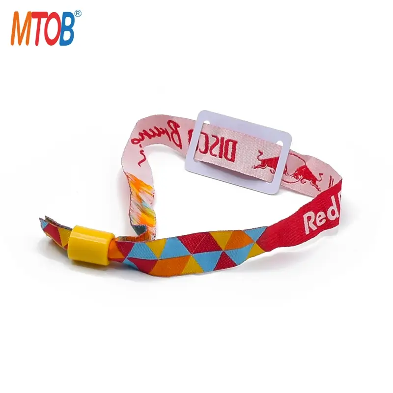 Customized RFID Tag Wristband with Mini Slidable PVC card