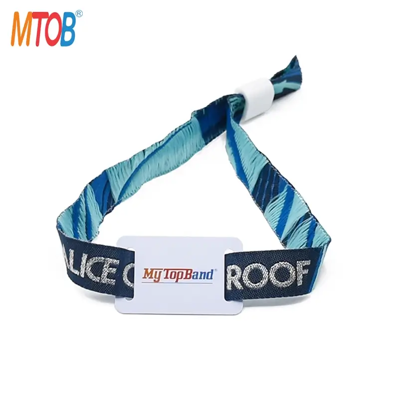 Disposable/Reusable Fabric RFID Wristbands for Large festivals