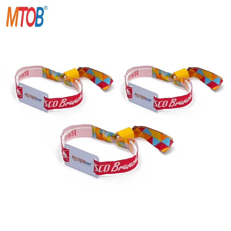 Wholesale Cloth RFID Tag Wristband with Slidable RFID card