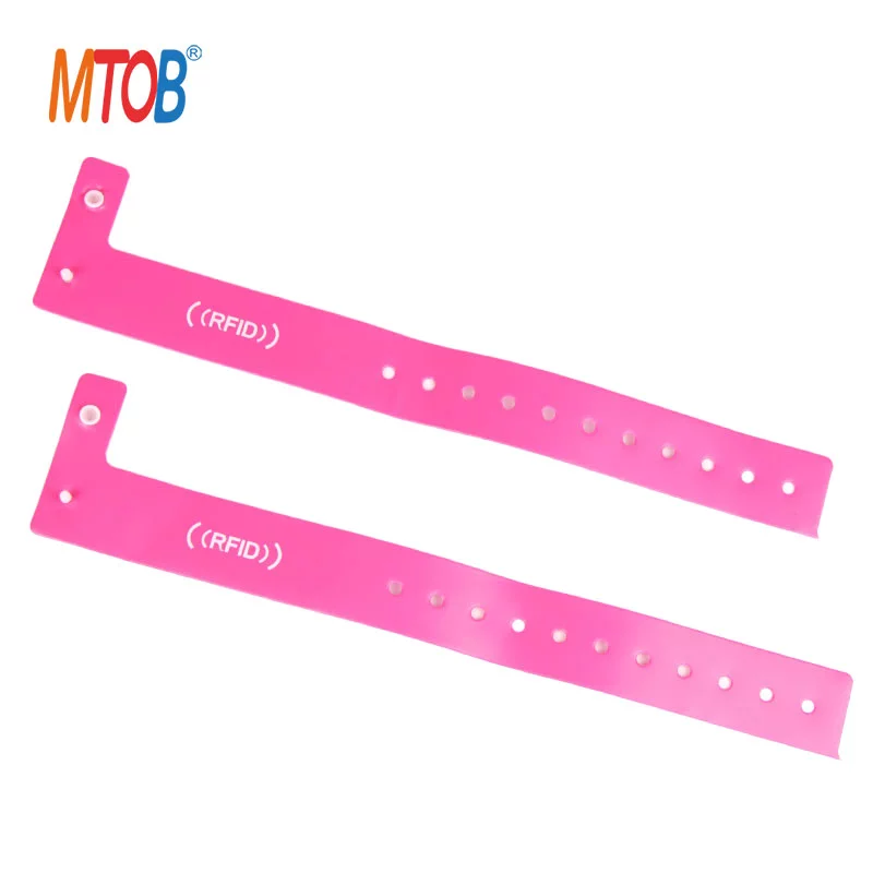 Disposable Waterproof RFID Soft PVC Wtistband MTB-PW001