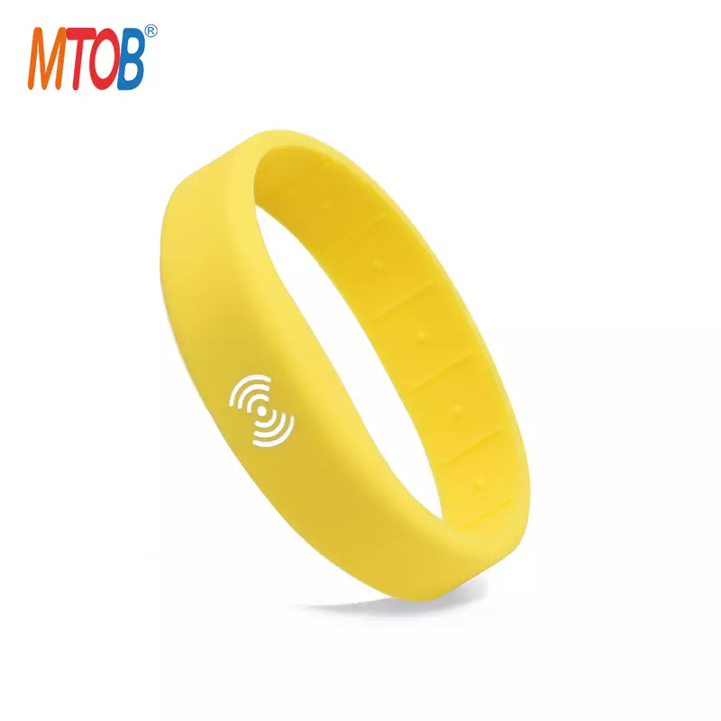 13.56MHz Silicone RFID Wrist Band Waterproof RFID Bracelets