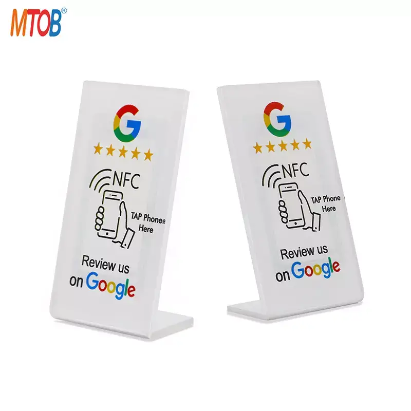 Acrylic Google Review NFC Stand
