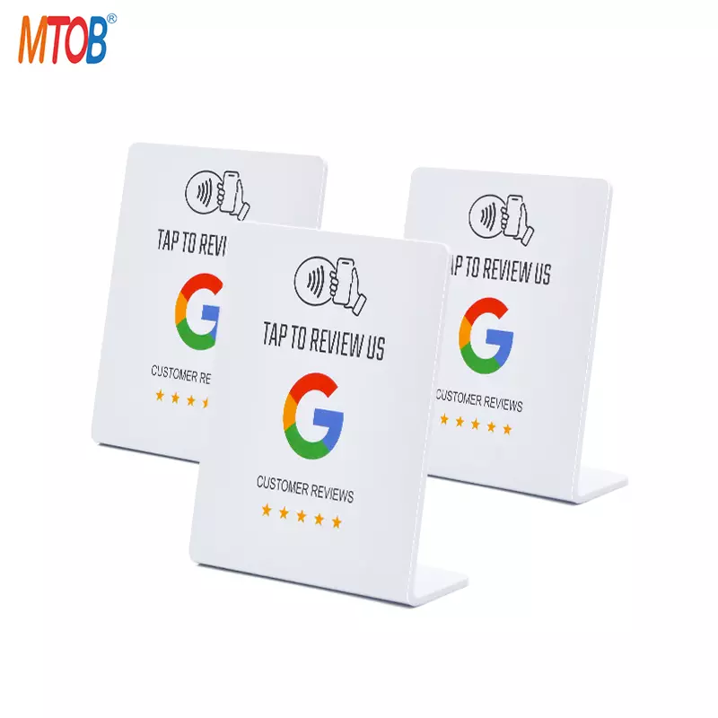 Custom NFC Table Stand for Google Review