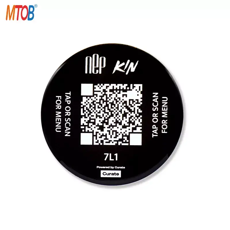 Smart Menu QR Code NFC Acrylic Tag