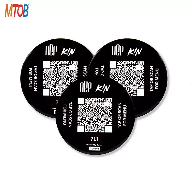 Smart Restaurant NFC Acrylic Menu with QR Code