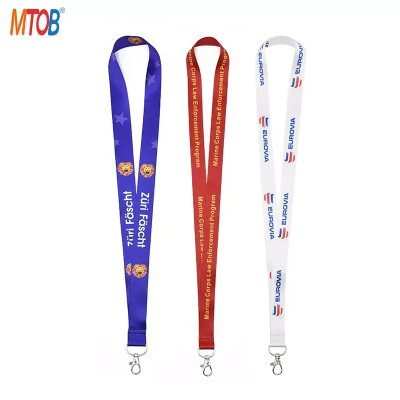 Woven Lanyard Logo Printing Badge Lanyards