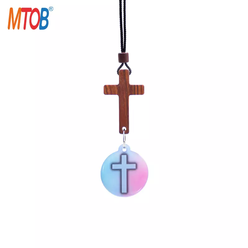 MTB-NT008 Gradient Color Bible Car Mirror Hanger NFC Epoxy Tags