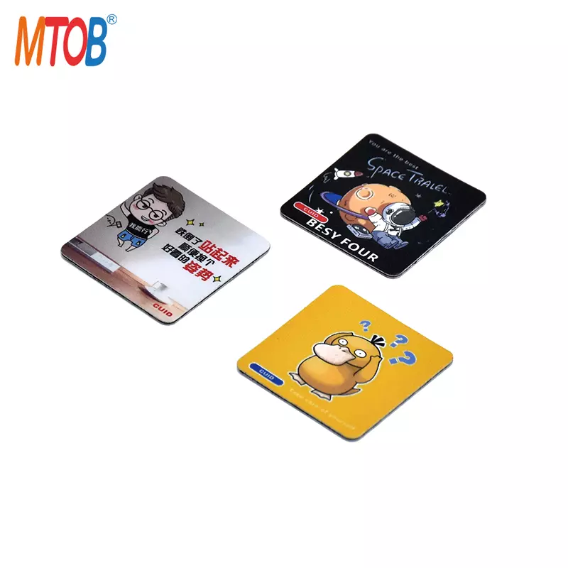 Square 25x25mm UID Changeable NFC Tag with 3M adhesive & Anti-metal