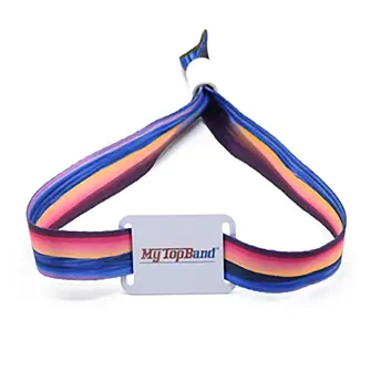 MTB-FW001 Fabric wristband with Heat transfer printing