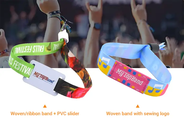 Mytopband Fabric bracelets with RFID NFC chip