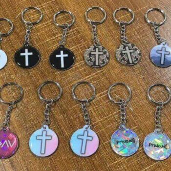 Customized Mini CD Keychain With NFC Tap-To-Play
