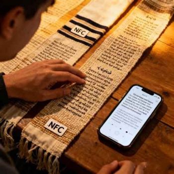 NFC Woven Narrative Infuses Digital Educational Life into Religious Symbol Weaving
