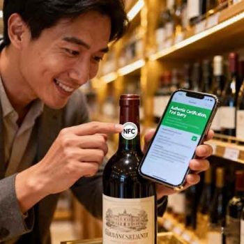 NFC Stickers Enable One-Touch Verification for Wine Traceability and Tasting