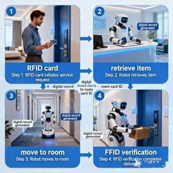 RFID Hotel Key Cards Enable Precise Task Scheduling for Hotel Robots