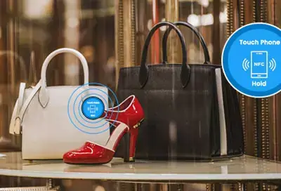 Custom Embroidered NFC Patch Iron-on NTAG213 Woven Tags-MTOB RFID