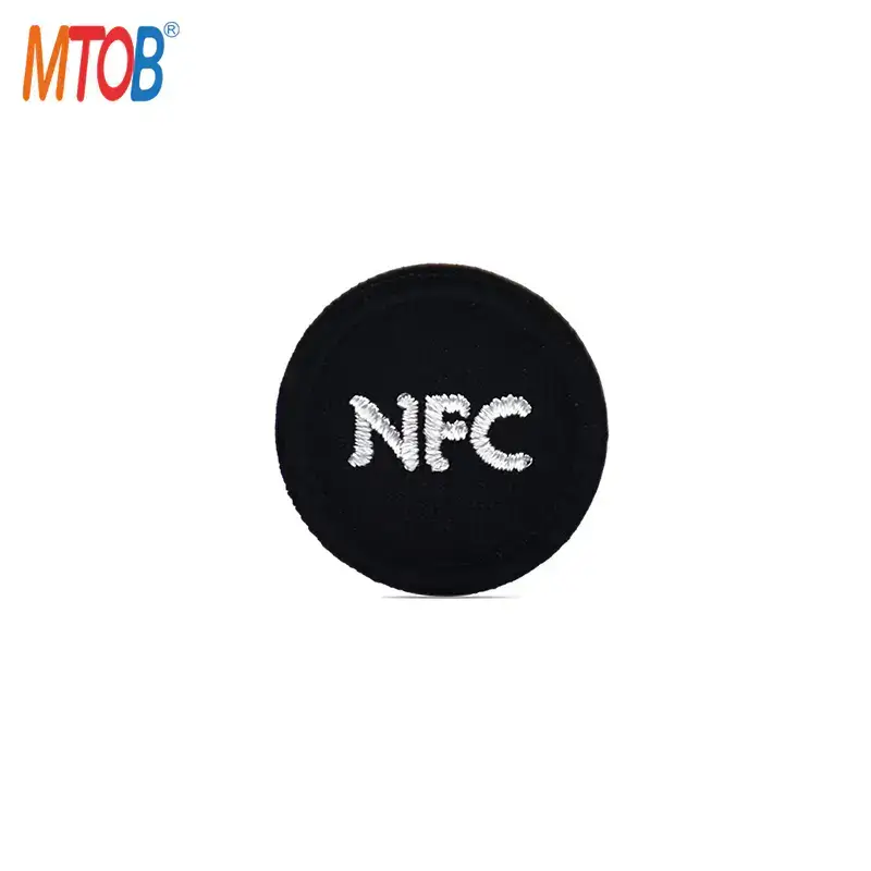 Embroidered NFC Patch Iron-on NTAG213 Woven Tag Embroidered NFC Patch Iron-on NTAG213 Woven Tag